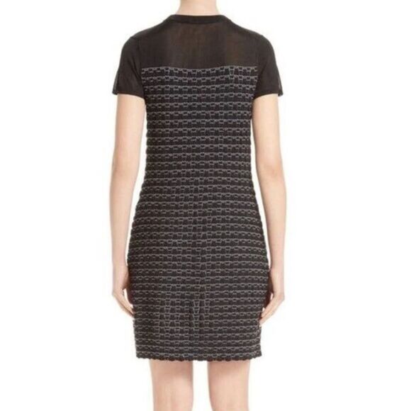 Rag & Bone Women's W272647XG Size L Black Gwen Short-Sleeve Sweater Dress NWT - Picture 2 of 9